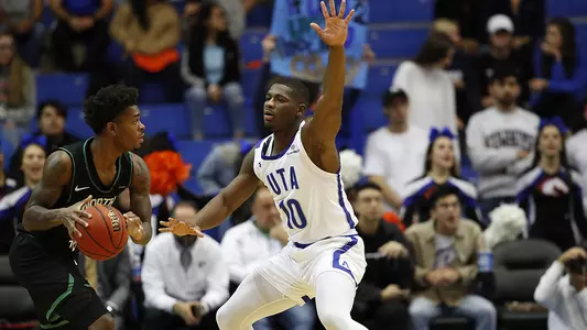 UTA vs University of North Texas men's Basketball in Arlington, Texas on December 2, 2019. (Photo by Gregg Ellman)