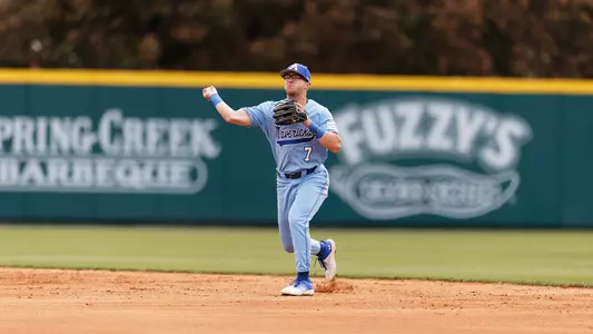 Tyler Rice Fields and Throws Out the Runner