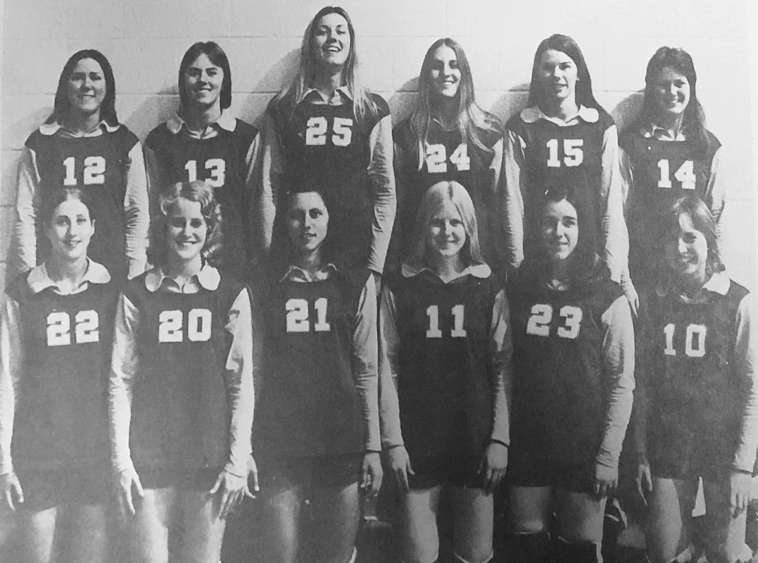1974 volleyball team photo