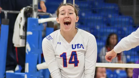 brianna ford celebrates another point