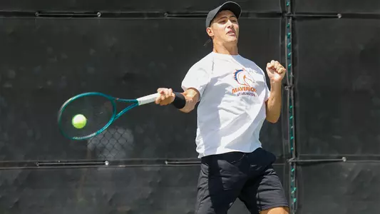 Andres Medus Hitting The Tennis Ball