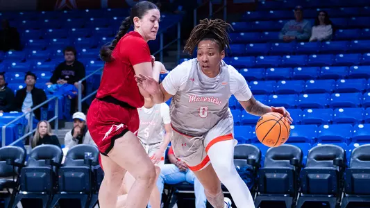 Avery Brittingham Driving Past Southern Utah Defender at Home
