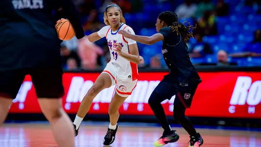 Kira Reynolds Looks To Drive Past Missouri State Defender