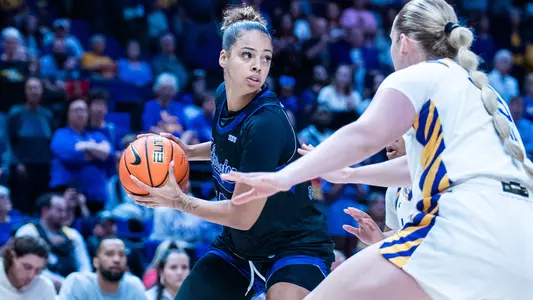 Mila Reynolds Surveys The Floor Against LSU