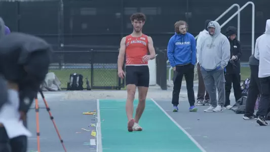 Levi Bontke Prepares for Long Jump