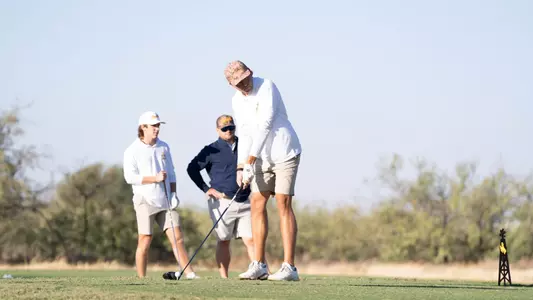 Mens Golfer Swinging
