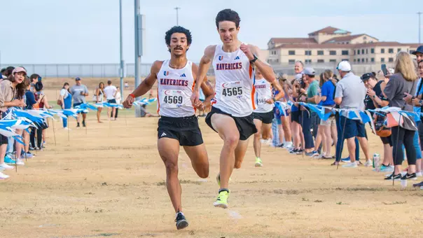 Mateo Doherty (Right) and Angel Sanchez (Left) cross the finish line at the 2026 Gerald Richey Invitational