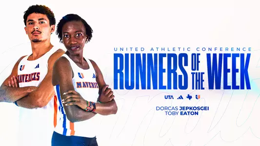 Dorcas Jepkosgei, Toby Eaton UAC xc runners of the week graphic