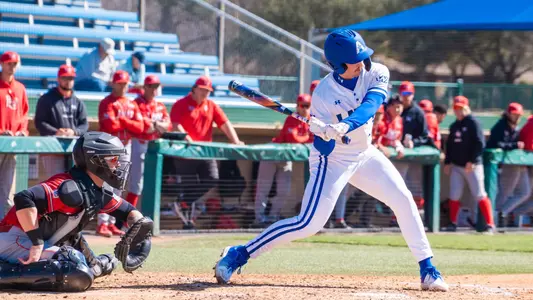 Swinging at bat vs LU