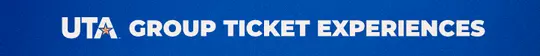 Group tickets banner graphic: "UTA Group Ticket Experiences"