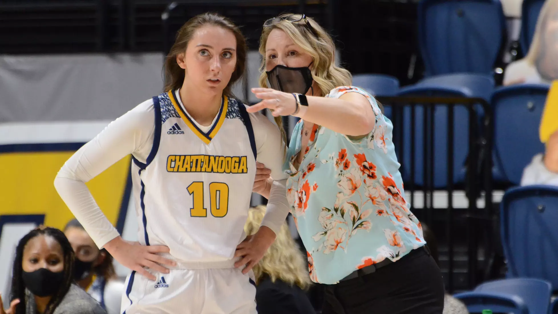 Head Coach Katie Burrows and Dena Jarrells.