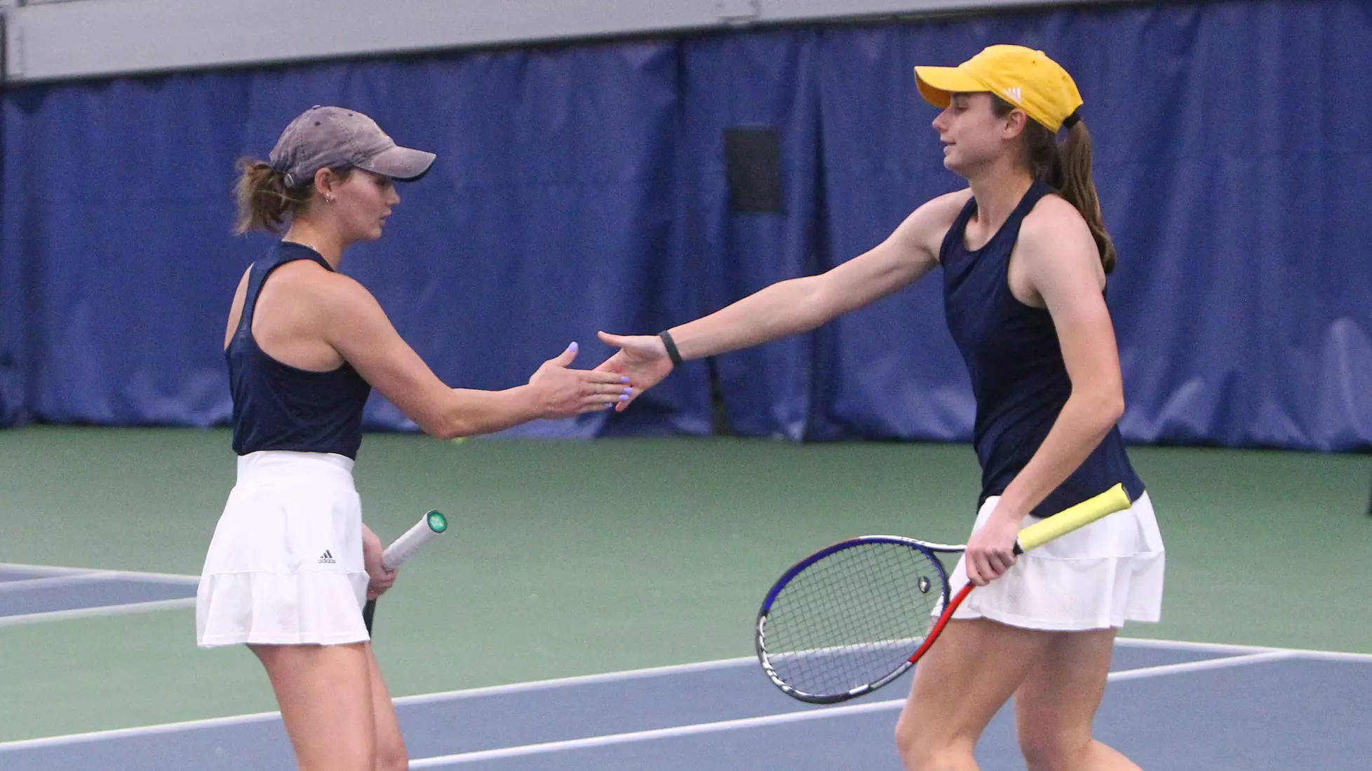 Sophomore Caroline Gibbens and junior Emma Van Hee.