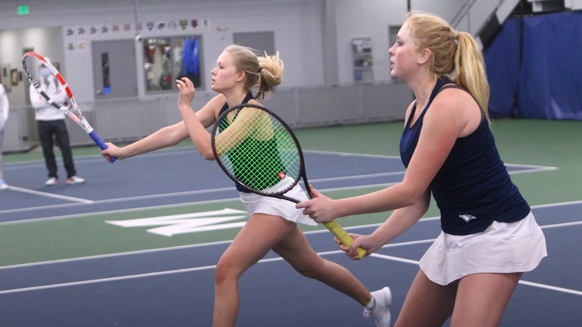 Freshmen Callie Billman and Wilma Berqgvist.