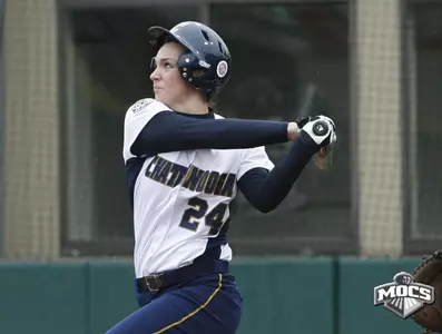 Blevins blasts two homeruns as Lady Mocs split in final day at USF Under Armour Invitational