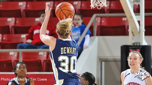 Dewart's Buzzer Beater Lifts Lady Mocs Past Davidson, 54-51