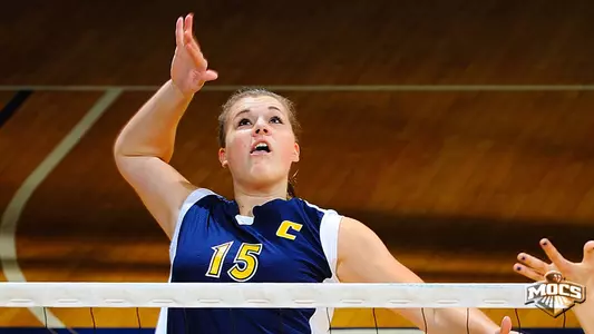 Teter Powers Mocs Volleyball to Sweep at Alabama A&M