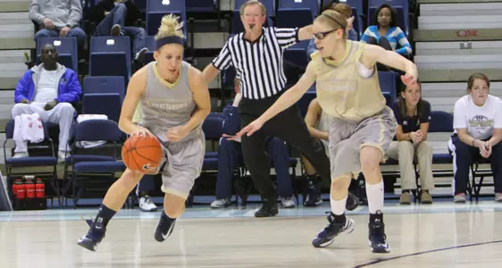 Gold Edges Blue 21-19 in Blue-Gold Tipoff