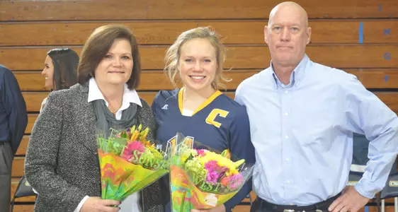 Green, Guzinski Honored on Volleyball Senior Night