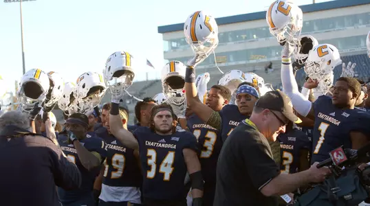 The Mocs celebrate their third straight SoCon title.