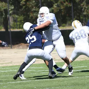 Freshman Kennington Cadwell is expected to add depth to an experienced offensive line.