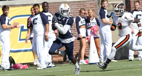 Sophomore Xavier Borishade had a career-best five catches for 94 yards and a score.
