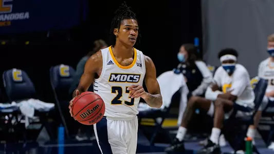 Game action between The University of Tennessee at Chattanooga and North Georgia on December 12, 2020. Photo by Patrick Murphy-Racey