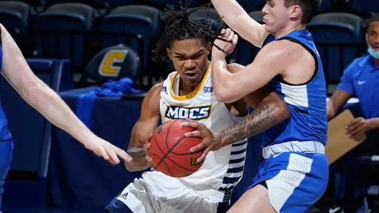 Game action between The University of Tennessee at Chattanooga and North Georgia on December 12, 2020. Photo by Patrick Murphy-Racey