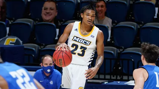 Game action between The University of Tennessee at Chattanooga and North Georgia on December 12, 2020. Photo by Patrick Murphy-Racey