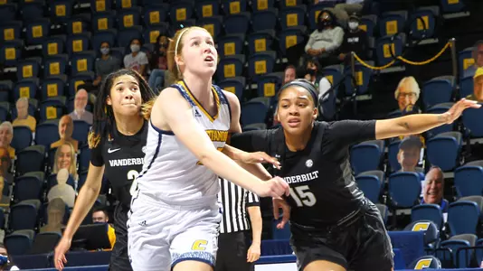 Abbey Cornelius fights for rebound against Vanderbilt