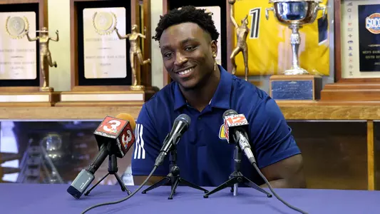 Tyrell Price shares thoughts at weekly Tuesday Press Conference
