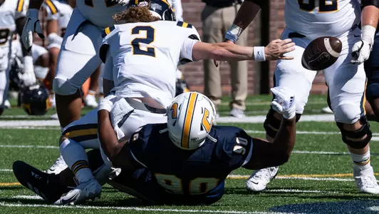 Devonnsha Maxwell strip sack in the win over ETSU.
