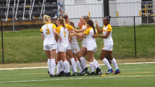 team celebrates equalizer