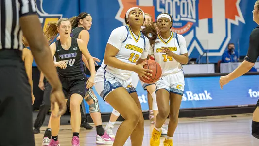 Bria Dial has the Furman defense beat.