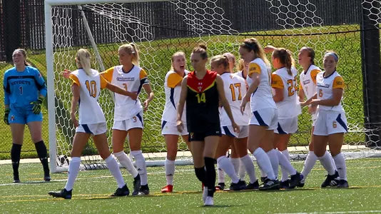 Keck's goal celebration