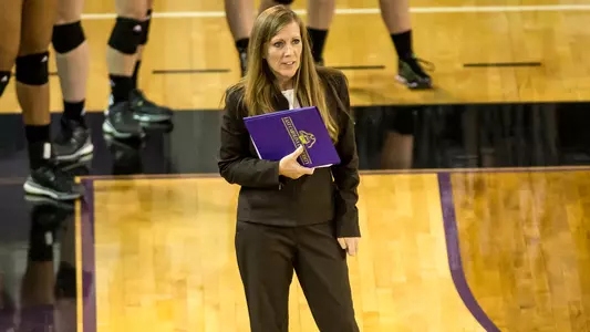 Julie Torbett Thomas on the sidelines at ECU.