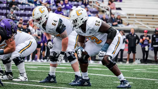 McClendon Curtis and Reid Williams line up against Furman.