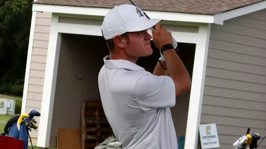 Nick Etherton works on his swing at Player Development Complex.
