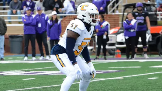 Kam Jones awaits the snap at Furman.