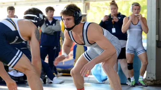Dom DiTomasso opens the 2022 Blue-Gold Exhibition against Logan Ashton.