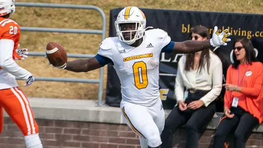 Ailym Ford celebrates a score vs Mercer