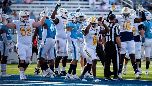 Mocs Celebrate Gino Appleberry's 4th quarter touchdown at The Citadel