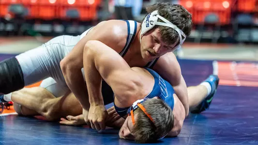Matthew Waddell builds riding time in his match at Illinois