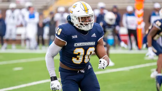 Jay Person tracks ball carrier against Samford