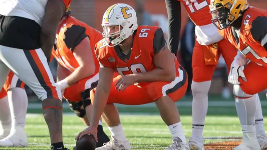 Cole Strange at Senior Bowl