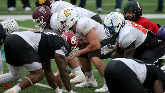 Cole Strange at Senior Bowl