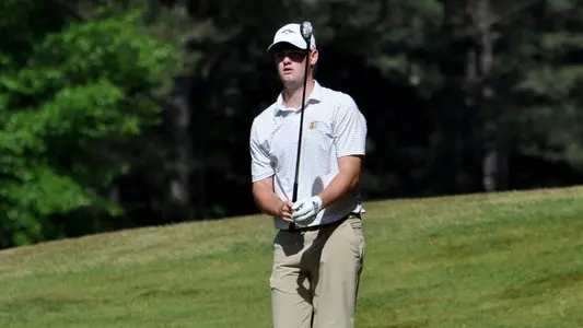 Paul Conroy studies his second shot at SoCon final round.