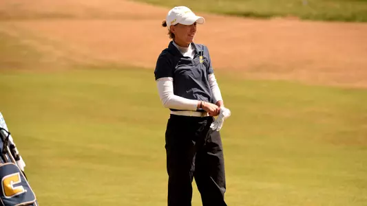 Dorota Zalewska surveys her options from the fairway at Chattanooga Classic