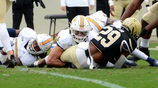 Ty Boeck makes the stop at Wofford.