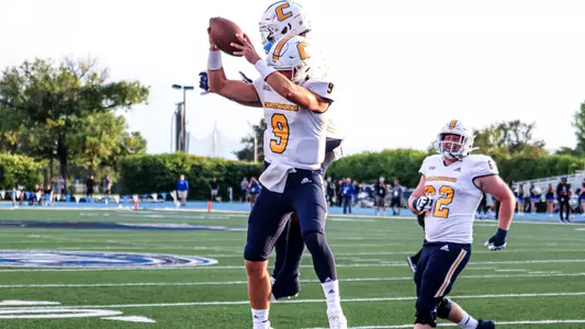 Preston Hutchinson TD celebration at EIU