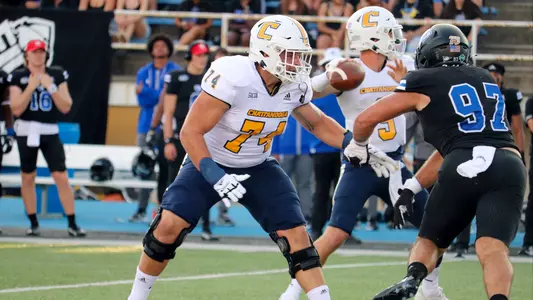 Colin Truett pass blocking at EIU